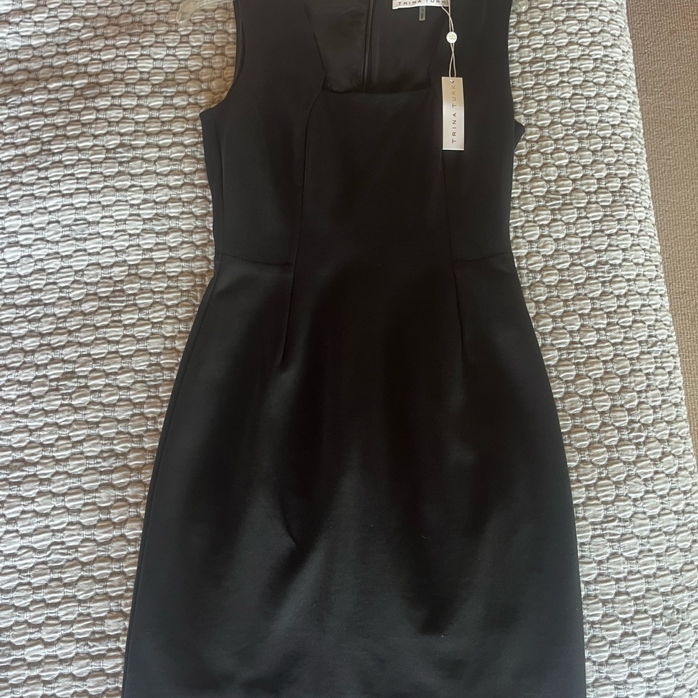 Trina Turk Black Sleeveless Mini Dress